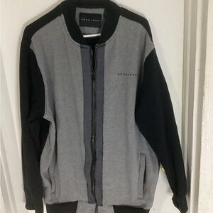 Sean John Vintage Y2K Black and Gray Jacket Size 2XL